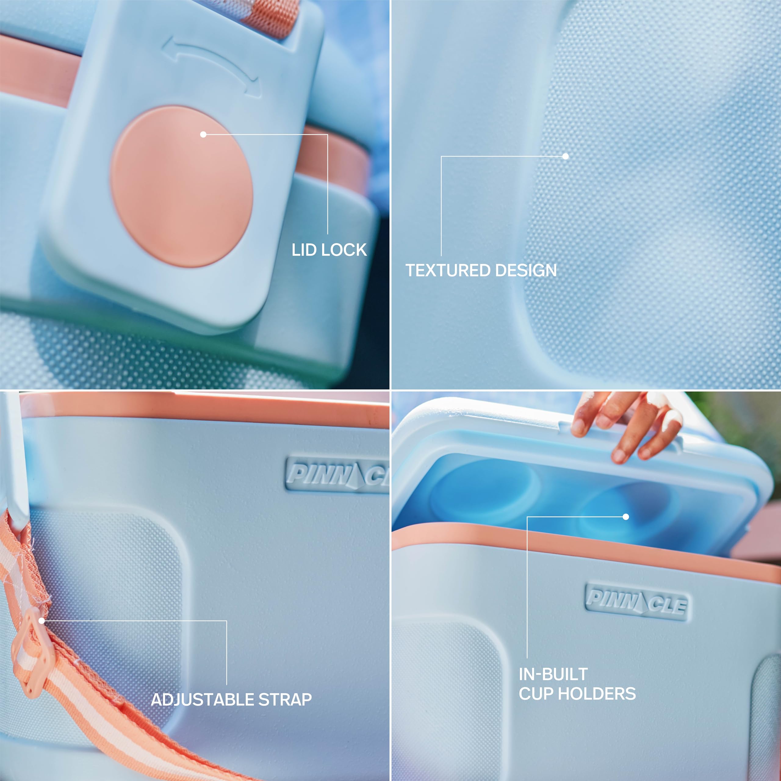 Amazon.com : Pinnacle 8.5Qt Mini Cooler – 14 x 7.6 x 10.6In Ice